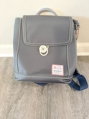 Spartina 449 Navy Backpack with Rope Top Handle